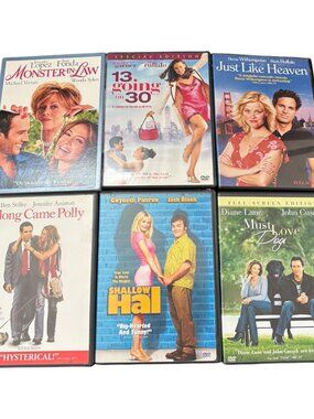 Romance Comedy RomCom 12 DVD'S Lot Bundle Collection Popular Movies Assorted